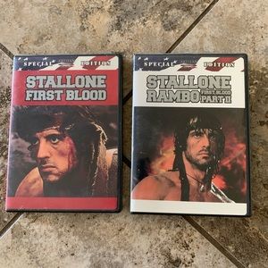 Stallone First Blood Rambo special edition DVDs part 1 & 2